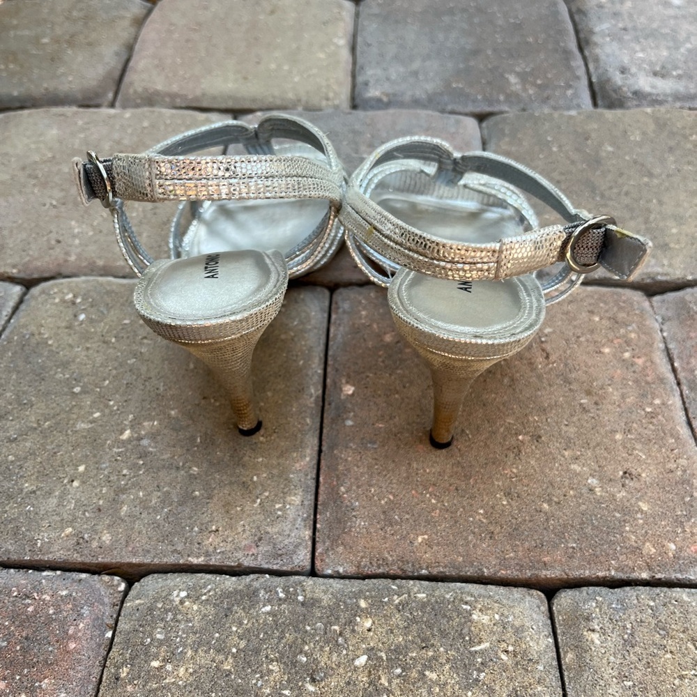 Antonio Melani Silver Dazzle Heels - Picture 2 of 7